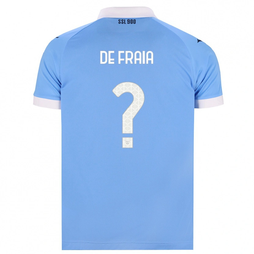 Danxen Heren Davide De Fraia #0 Hemelsblauw Zwart Wit Thuisshirt Thuistenue 2026/27 T-Shirt België