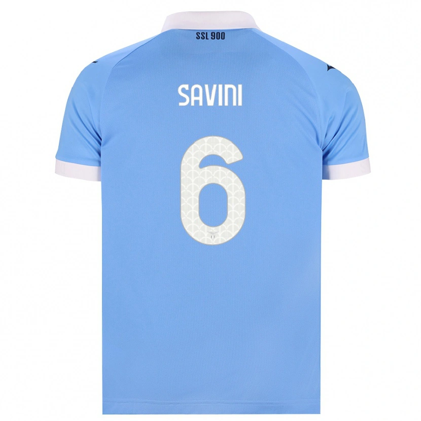 Danxen Heren Federica Savini #6 Hemelsblauw Zwart Wit Thuisshirt Thuistenue 2026/27 T-Shirt België