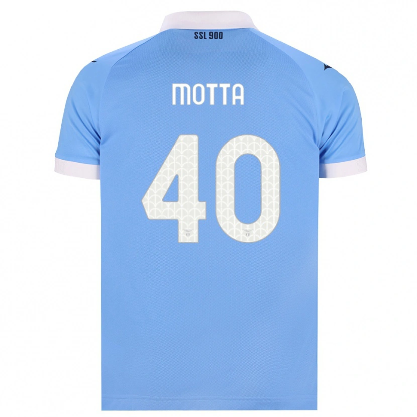 Danxen Heren Edoardo Motta #40 Hemelsblauw Zwart Wit Thuisshirt Thuistenue 2026/27 T-Shirt België
