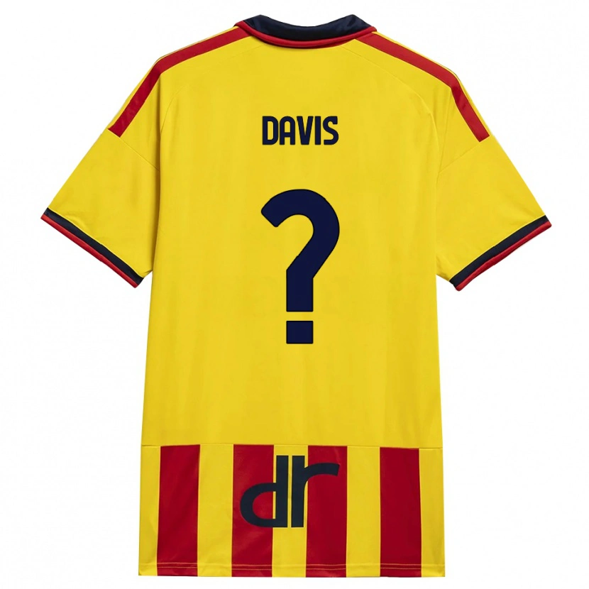 Danxen Heren Sammi Davis #0 Geel Rood Thuisshirt Thuistenue 2026/27 T-Shirt België