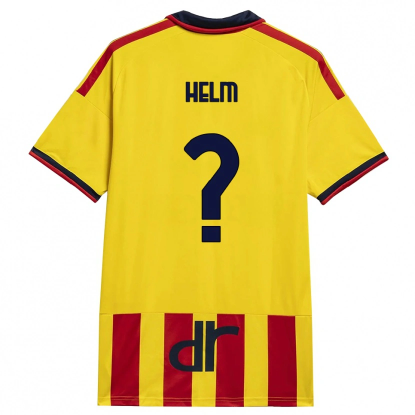Danxen Heren Adrian Helm #0 Geel Rood Thuisshirt Thuistenue 2026/27 T-Shirt België