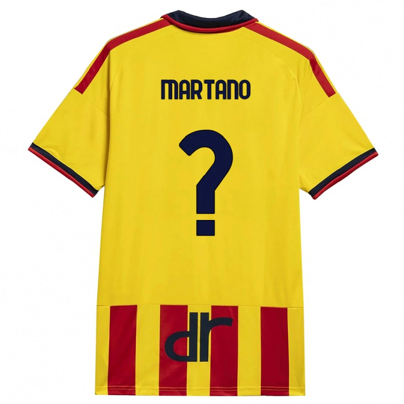 Danxen Heren Diego Martano #0 Geel Rood Thuisshirt Thuistenue 2026/27 T-Shirt België