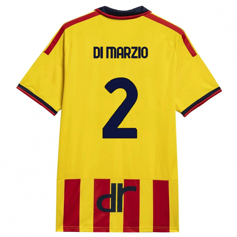Danxen Heren Flavio Di Marzio #2 Geel Rood Thuisshirt Thuistenue 2026/27 T-Shirt België