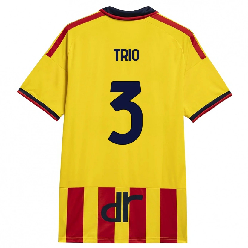 Danxen Heren Stefano Trio #3 Geel Rood Thuisshirt Thuistenue 2026/27 T-Shirt België