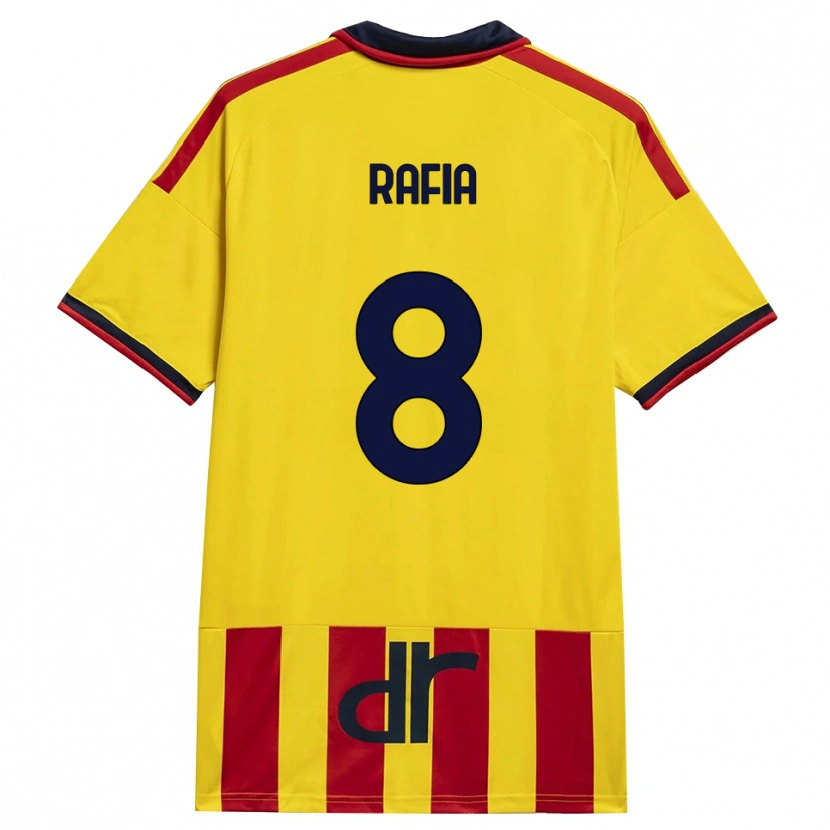 Danxen Heren Hamza Rafia #8 Geel Rood Thuisshirt Thuistenue 2026/27 T-Shirt België