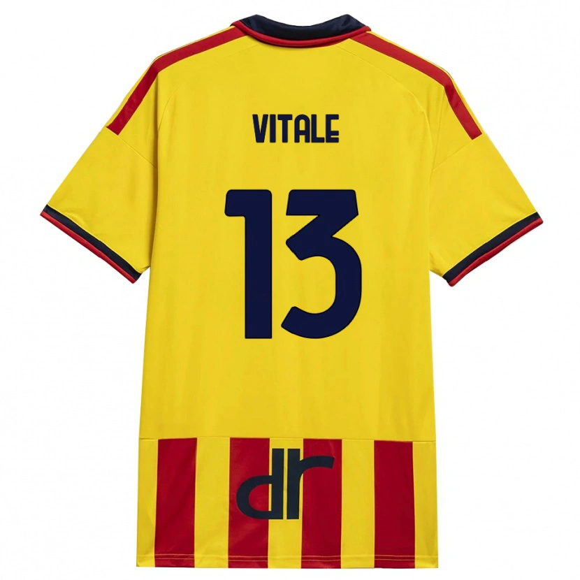 Danxen Heren Leonardo Vitale #13 Geel Rood Thuisshirt Thuistenue 2026/27 T-Shirt België