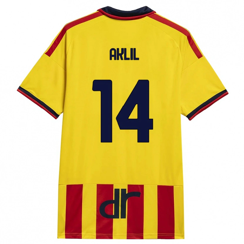 Danxen Heren Lino Aklil #14 Geel Rood Thuisshirt Thuistenue 2026/27 T-Shirt België