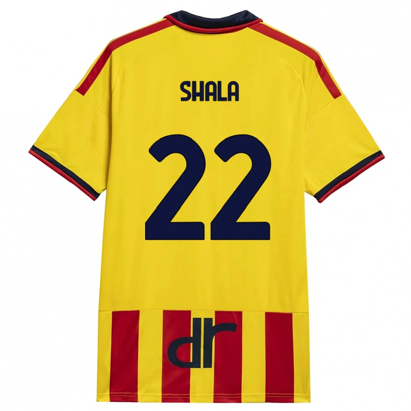 Danxen Heren Erlis Shala #22 Geel Rood Thuisshirt Thuistenue 2026/27 T-Shirt België