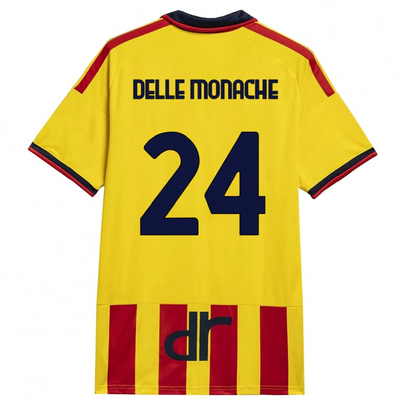 Danxen Heren Marco Delle Monache #24 Geel Rood Thuisshirt Thuistenue 2026/27 T-Shirt België