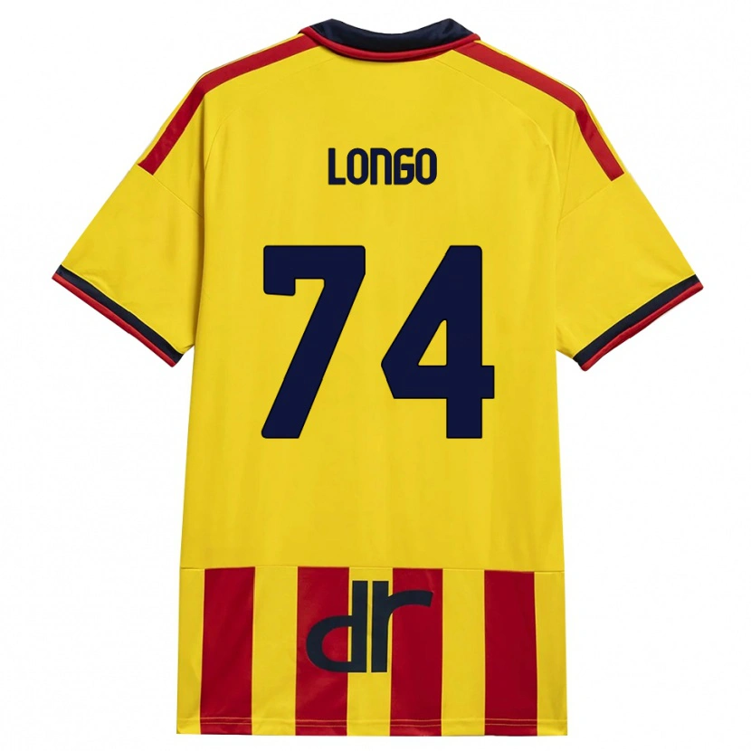 Danxen Heren Francesco Longo #74 Geel Rood Thuisshirt Thuistenue 2026/27 T-Shirt België