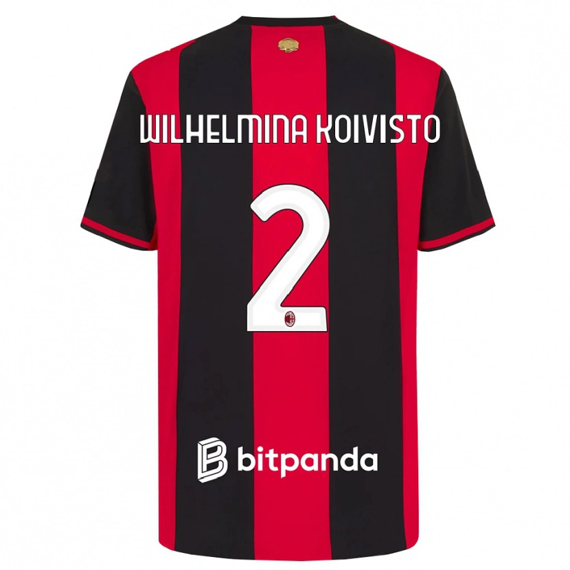 Danxen Heren Emma Wilhelmina Koivisto #2 Rood Zwart Wit Thuisshirt Thuistenue 2026/27 T-Shirt België