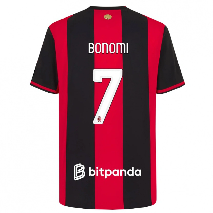 Danxen Heren Alessandro Bonomi #7 Rood Zwart Wit Thuisshirt Thuistenue 2026/27 T-Shirt België