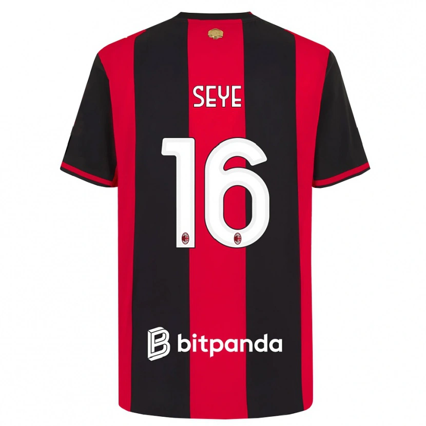 Danxen Heren Abdou Seye #16 Rood Zwart Wit Thuisshirt Thuistenue 2026/27 T-Shirt België
