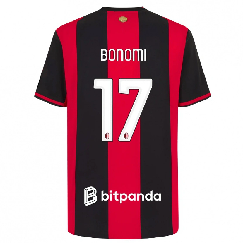 Danxen Heren Francesco Bonomi #17 Rood Zwart Wit Thuisshirt Thuistenue 2026/27 T-Shirt België