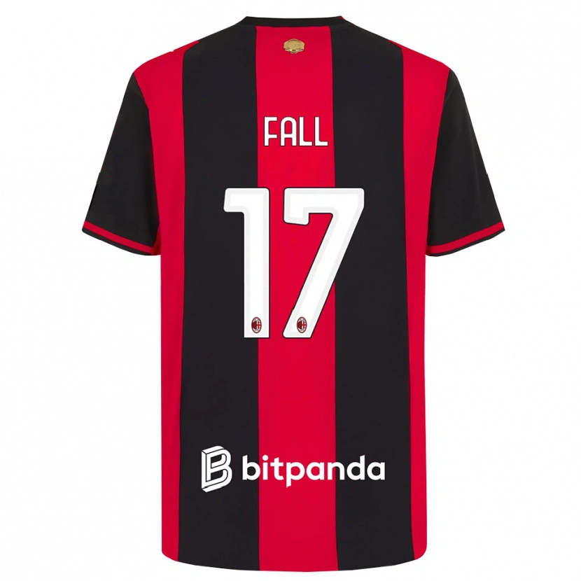 Danxen Heren Mbarick Fall #17 Rood Zwart Wit Thuisshirt Thuistenue 2026/27 T-Shirt België