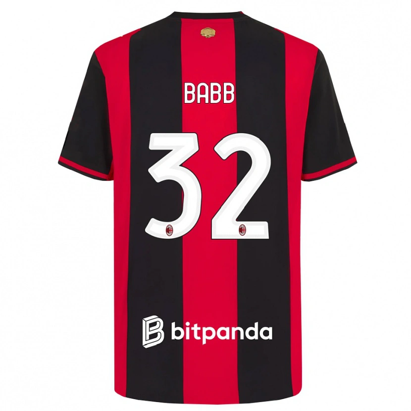Danxen Heren Selena Delia Babb #32 Rood Zwart Wit Thuisshirt Thuistenue 2026/27 T-Shirt België