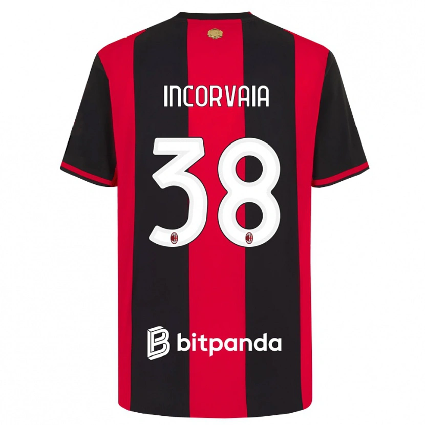 Danxen Heren Giovanni Incorvaia #38 Rood Zwart Wit Thuisshirt Thuistenue 2026/27 T-Shirt België