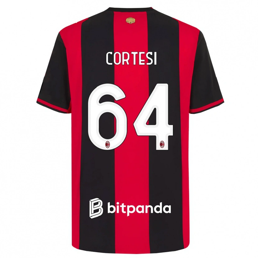 Danxen Heren Selena Cortesi #64 Rood Zwart Wit Thuisshirt Thuistenue 2026/27 T-Shirt België