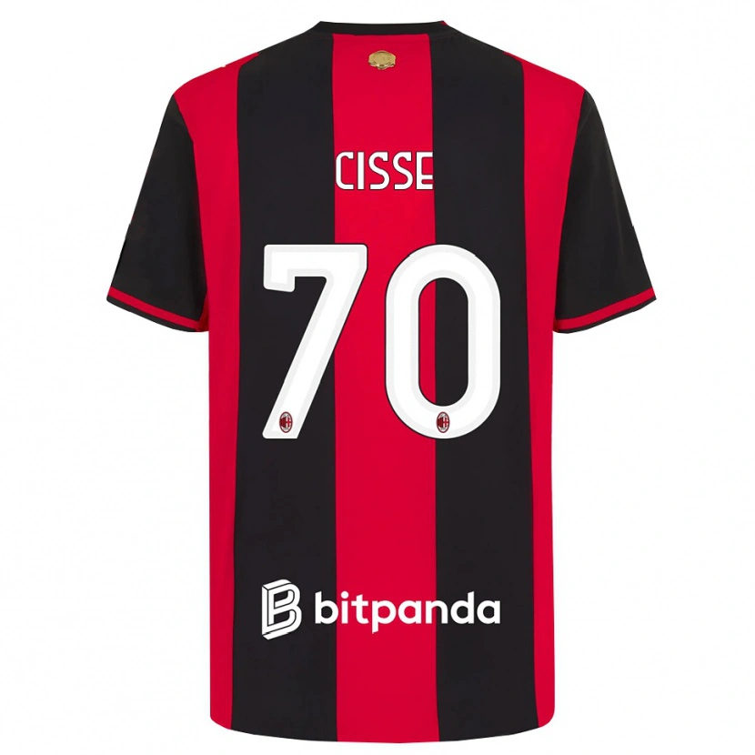 Danxen Heren Alphadjo Cissè #70 Rood Zwart Wit Thuisshirt Thuistenue 2026/27 T-Shirt België