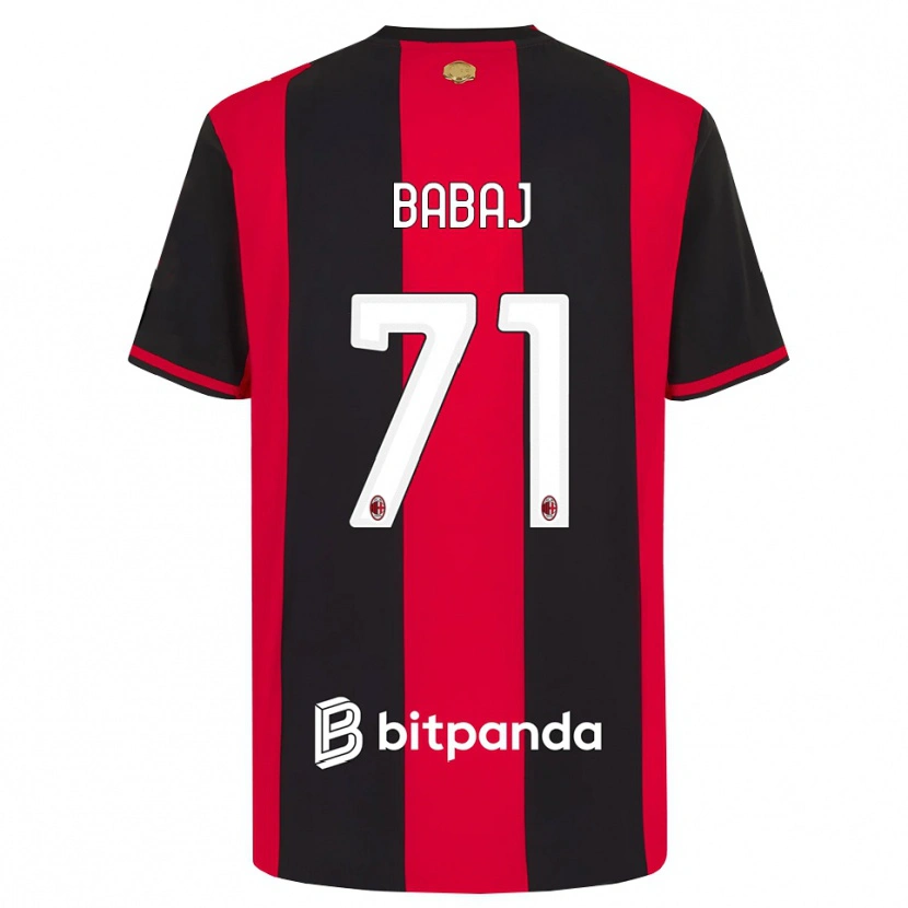 Danxen Heren Aron Babaj #71 Rood Zwart Wit Thuisshirt Thuistenue 2026/27 T-Shirt België