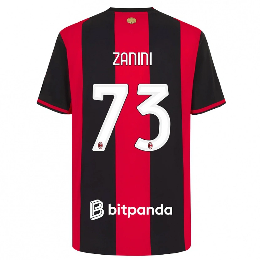 Danxen Heren Paola Zanini #73 Rood Zwart Wit Thuisshirt Thuistenue 2026/27 T-Shirt België