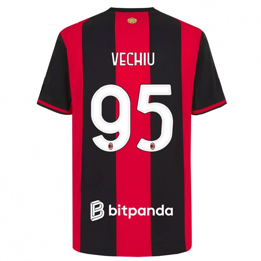 Danxen Heren Christian Vechiu #95 Rood Zwart Wit Thuisshirt Thuistenue 2026/27 T-Shirt België