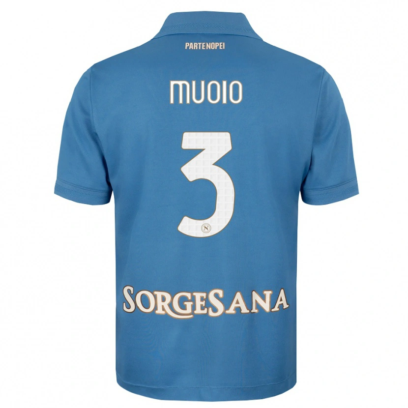Danxen Heren Gabriele Muoio #3 Haze Blauw Wit Thuisshirt Thuistenue 2026/27 T-Shirt België