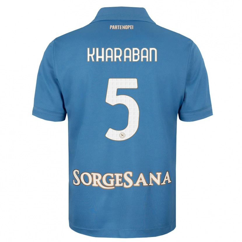 Danxen Heren Vitaliy Kharaban #5 Haze Blauw Wit Thuisshirt Thuistenue 2026/27 T-Shirt België