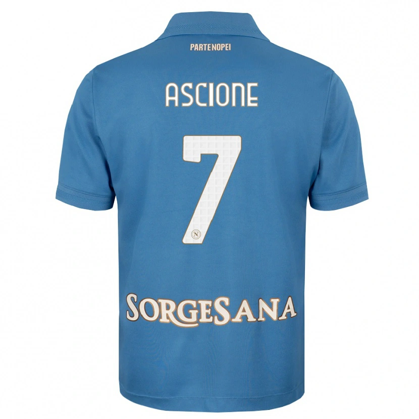 Danxen Heren Simone Ascione #7 Haze Blauw Wit Thuisshirt Thuistenue 2026/27 T-Shirt België