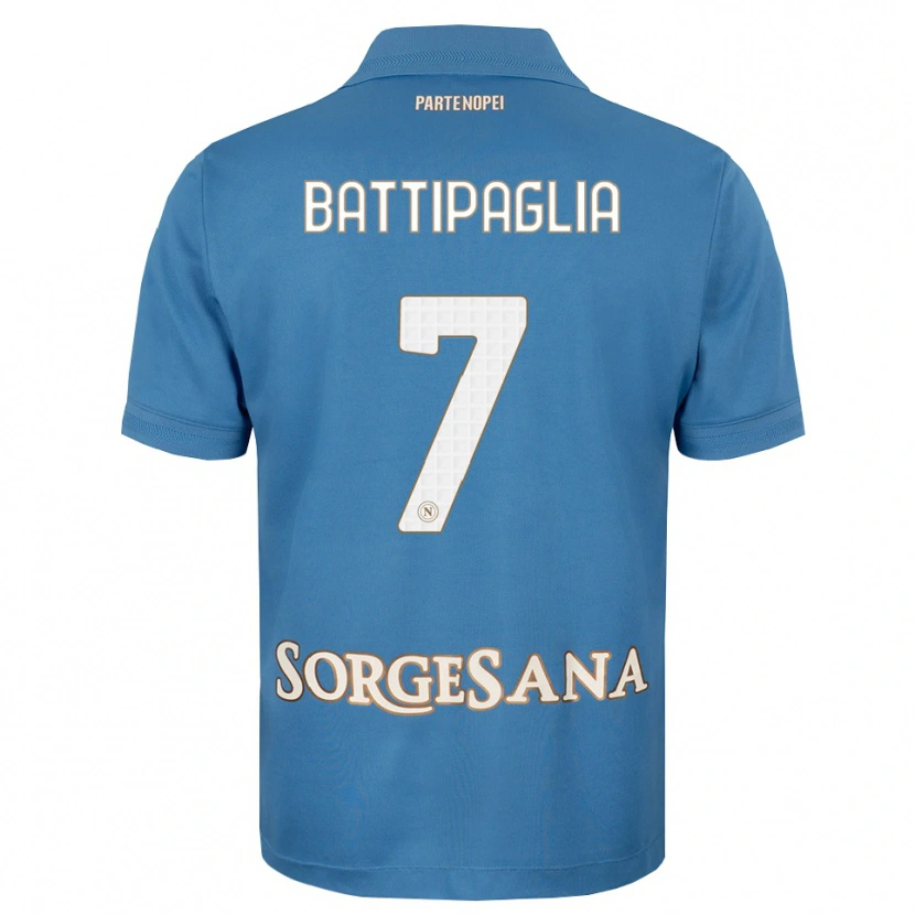 Danxen Heren Antonio Battipaglia #7 Haze Blauw Wit Thuisshirt Thuistenue 2026/27 T-Shirt België