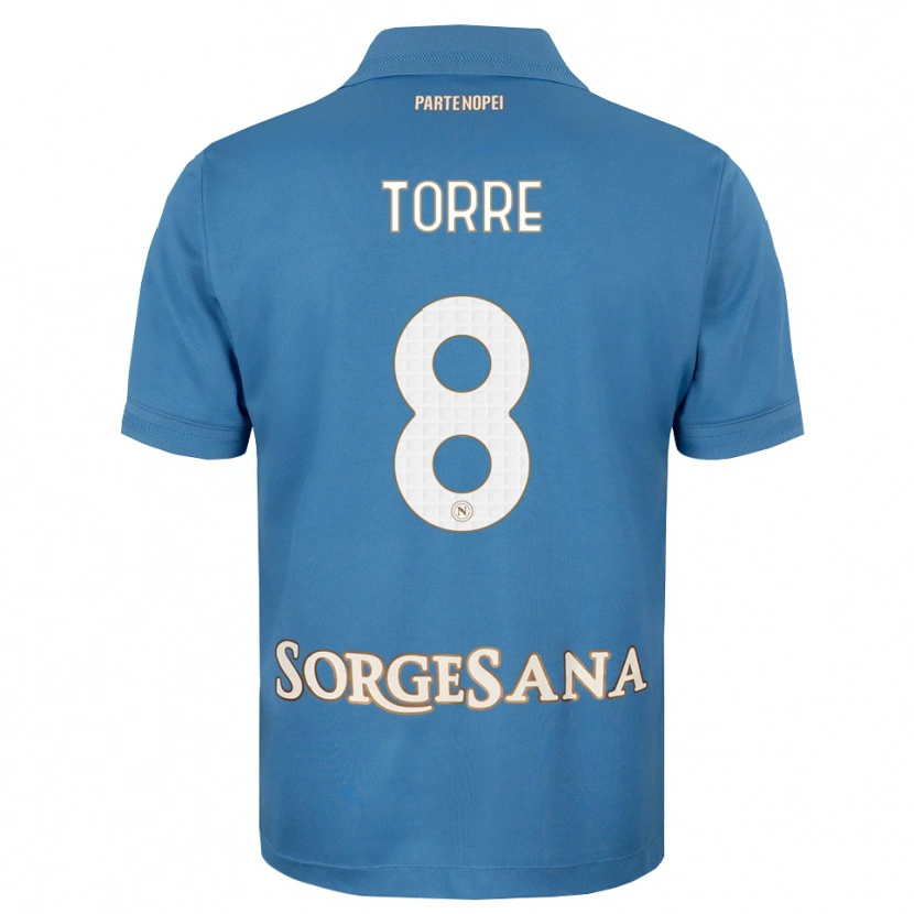 Danxen Heren Christian Torre #8 Haze Blauw Wit Thuisshirt Thuistenue 2026/27 T-Shirt België