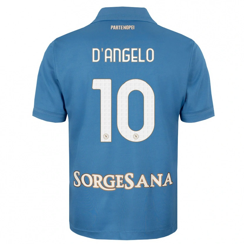 Danxen Heren Davide D'angelo #10 Haze Blauw Wit Thuisshirt Thuistenue 2026/27 T-Shirt België