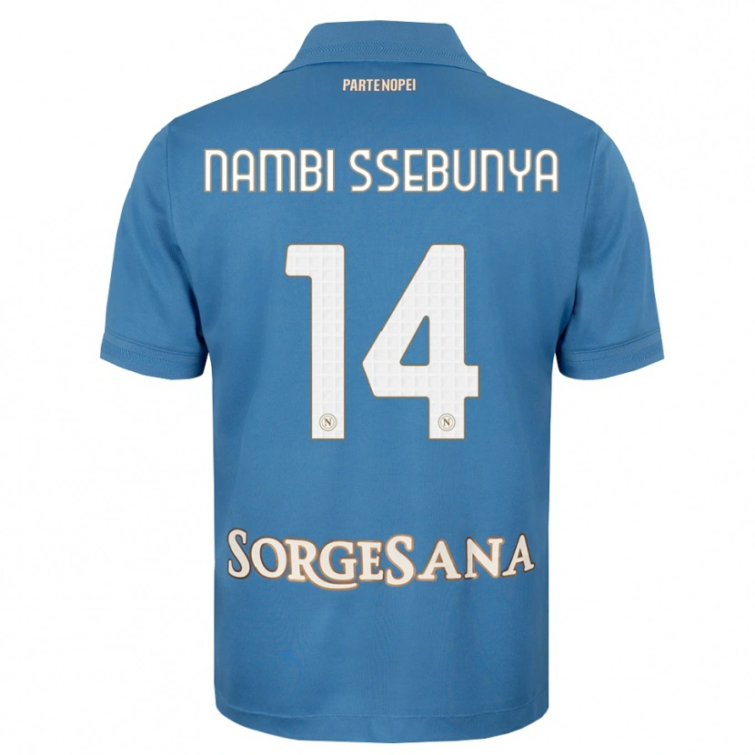 Danxen Heren Violah Nambi Ssebunya #14 Haze Blauw Wit Thuisshirt Thuistenue 2026/27 T-Shirt België