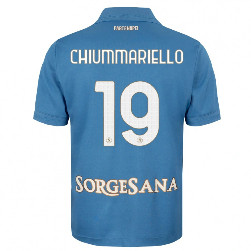 Danxen Heren Andrea Chiummariello #19 Haze Blauw Wit Thuisshirt Thuistenue 2026/27 T-Shirt België