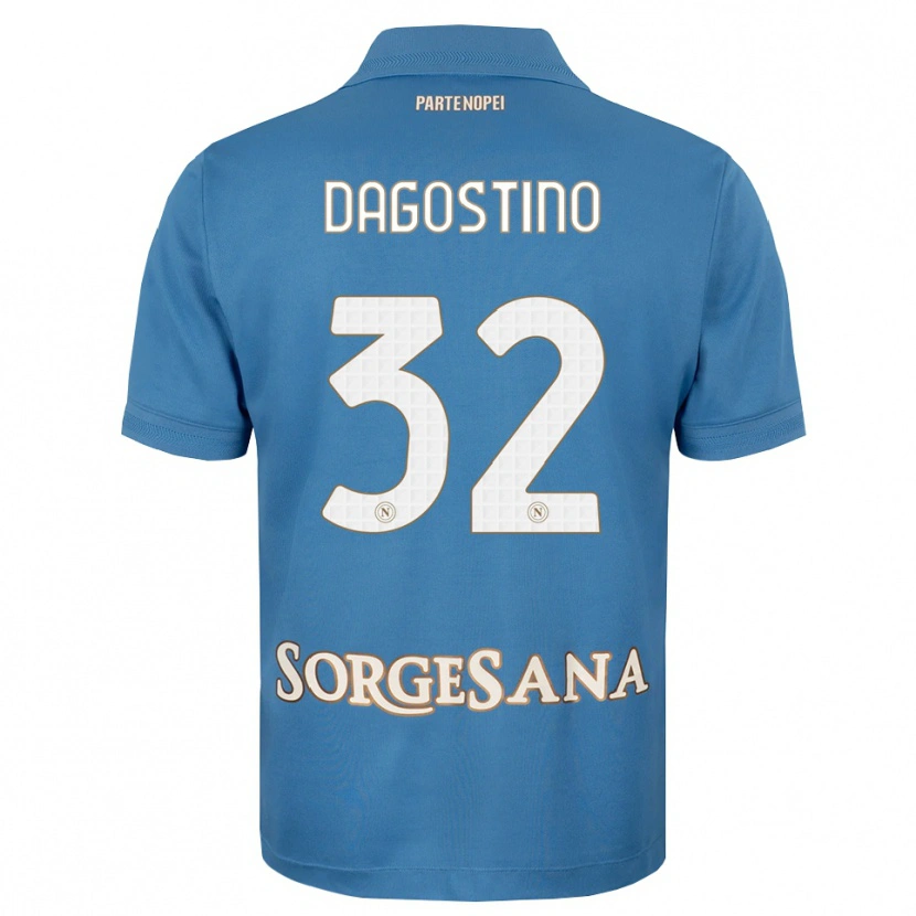 Danxen Heren Giuseppe Dagostino #32 Haze Blauw Wit Thuisshirt Thuistenue 2026/27 T-Shirt België