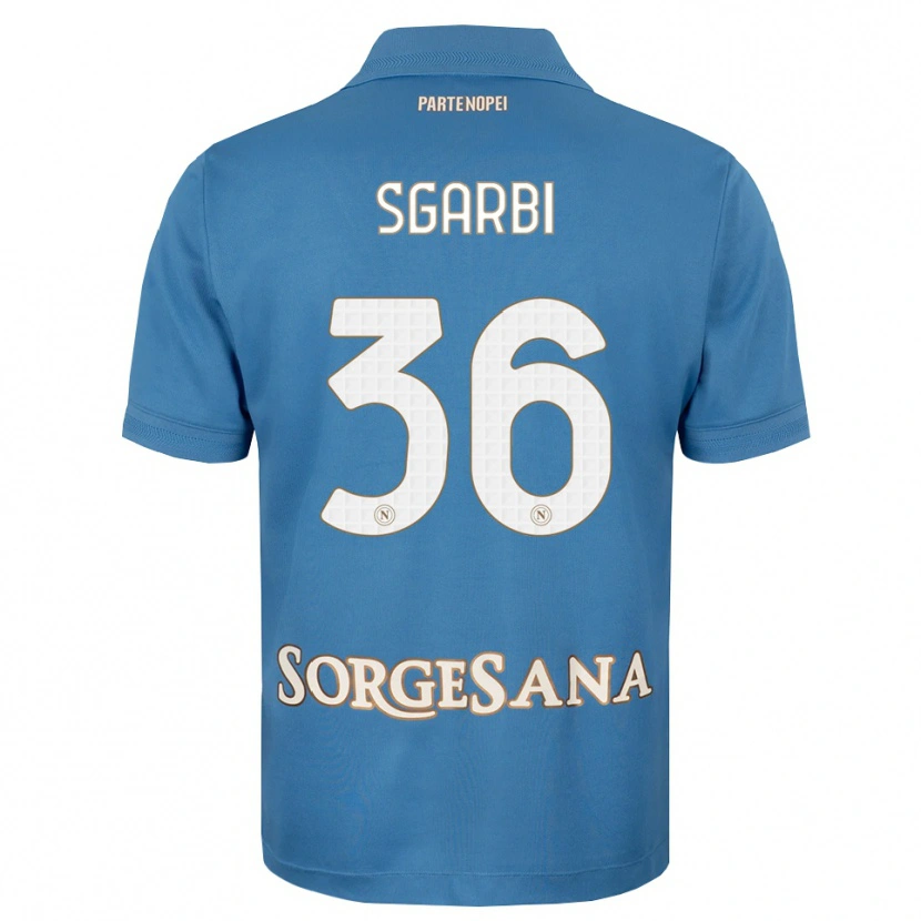 Danxen Heren Lorenzo Sgarbi #36 Haze Blauw Wit Thuisshirt Thuistenue 2026/27 T-Shirt België