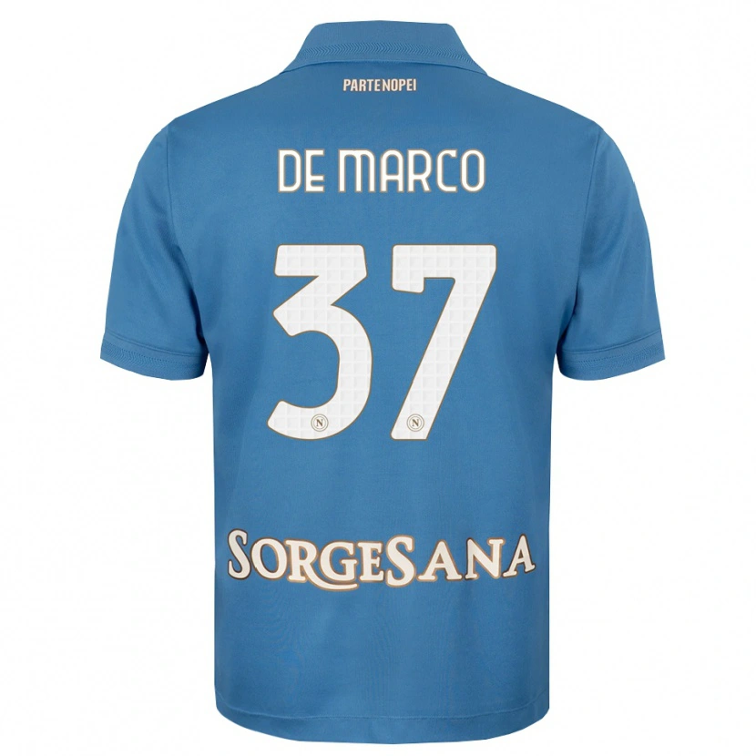 Danxen Heren Francesco De Marco #37 Haze Blauw Wit Thuisshirt Thuistenue 2026/27 T-Shirt België