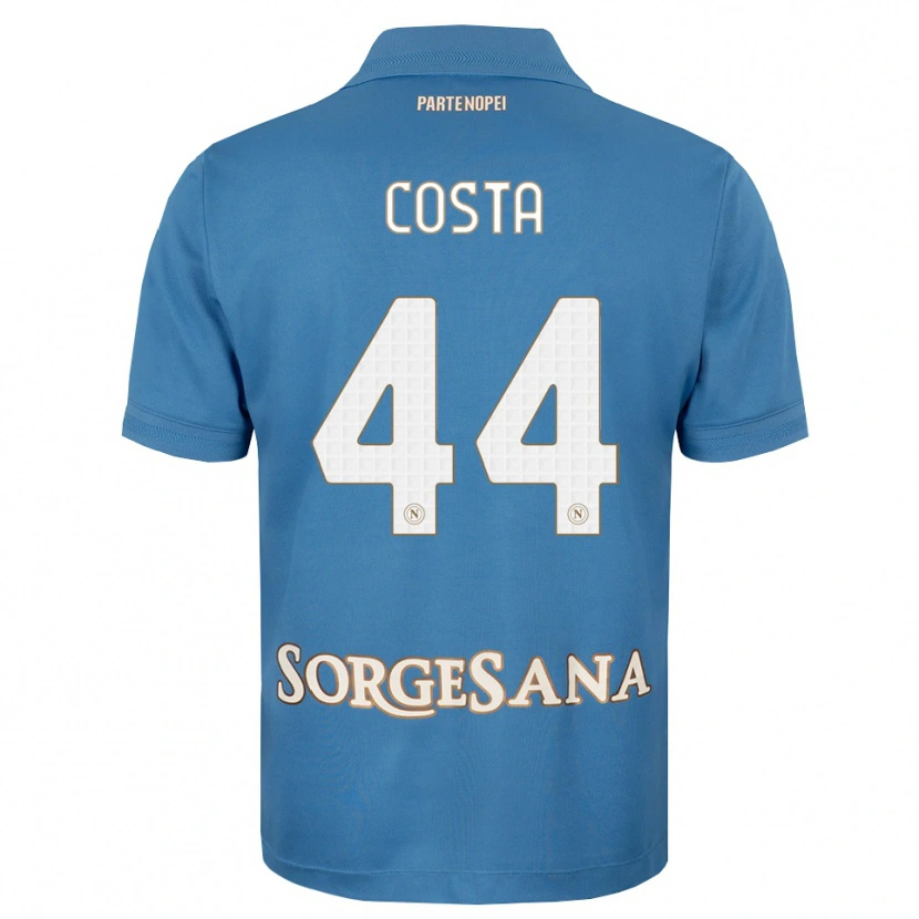 Danxen Heren Filippo Costa #44 Haze Blauw Wit Thuisshirt Thuistenue 2026/27 T-Shirt België