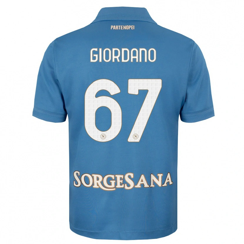 Danxen Heren Michela Giordano #67 Haze Blauw Wit Thuisshirt Thuistenue 2026/27 T-Shirt België