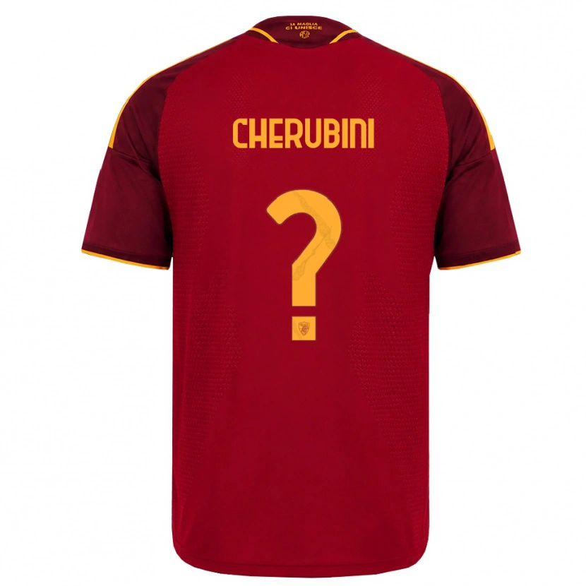 Danxen Heren Luigi Cherubini #0 Rood Gouden Geel Thuisshirt Thuistenue 2026/27 T-Shirt België