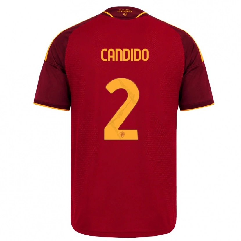Danxen Heren Gabriele Candido #2 Rood Gouden Geel Thuisshirt Thuistenue 2026/27 T-Shirt België