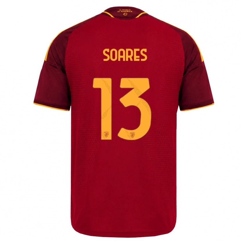Danxen Heren Jayden Soares #13 Rood Gouden Geel Thuisshirt Thuistenue 2026/27 T-Shirt België