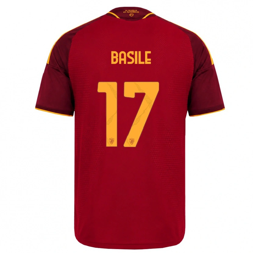 Danxen Heren Emmanuel Basile #17 Rood Gouden Geel Thuisshirt Thuistenue 2026/27 T-Shirt België