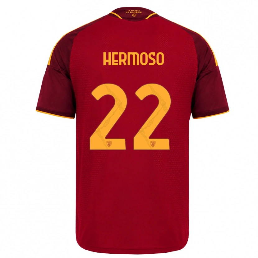 Danxen Heren Mario Hermoso #22 Rood Gouden Geel Thuisshirt Thuistenue 2026/27 T-Shirt België