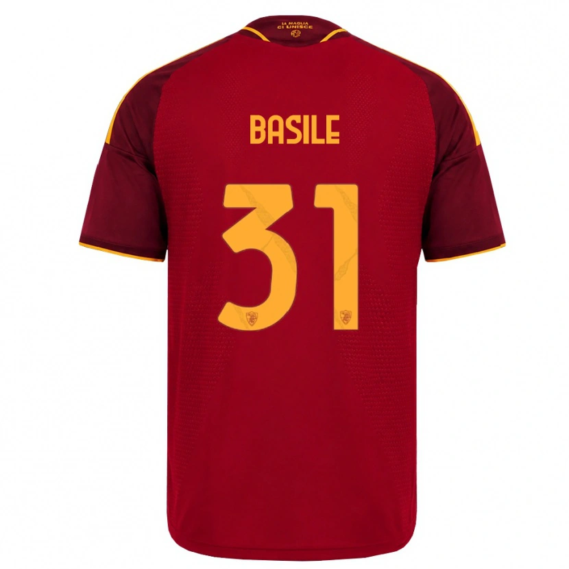 Danxen Heren Filippo Basile #31 Rood Gouden Geel Thuisshirt Thuistenue 2026/27 T-Shirt België