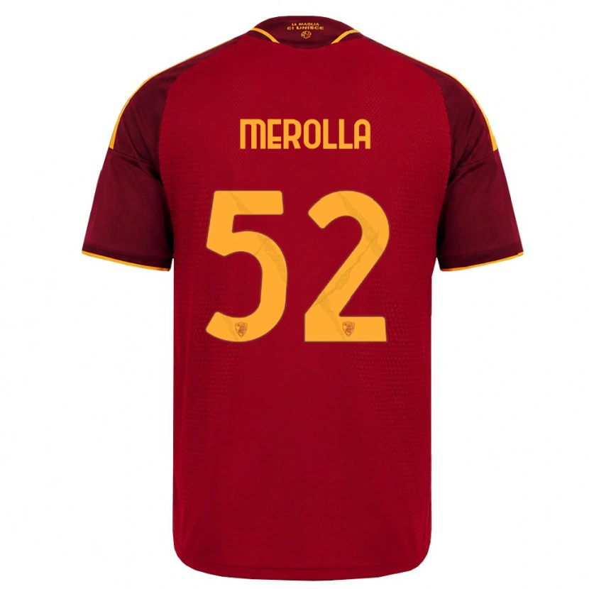 Danxen Heren Liliana Merolla #52 Rood Gouden Geel Thuisshirt Thuistenue 2026/27 T-Shirt België