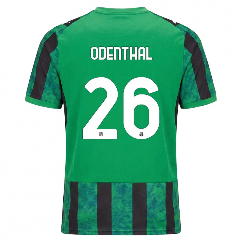 Danxen Heren Cas Odenthal #26 Groen Zwart Wit Thuisshirt Thuistenue 2026/27 T-Shirt België