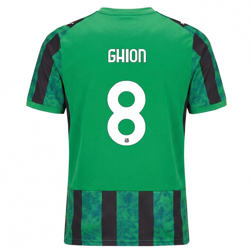 Danxen Heren Andrea Ghion #8 Groen Zwart Wit Thuisshirt Thuistenue 2026/27 T-Shirt België