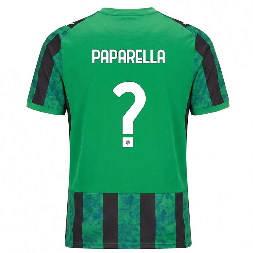 Danxen Heren Gioele Paparella #0 Groen Zwart Wit Thuisshirt Thuistenue 2026/27 T-Shirt België