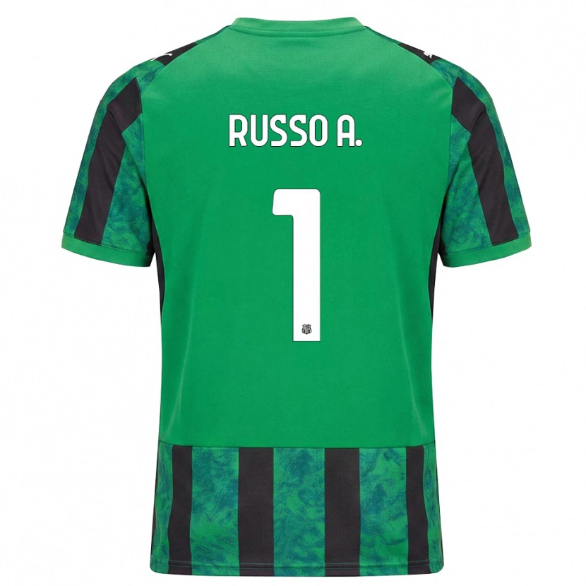 Danxen Heren Alessandro Russo #1 Groen Zwart Wit Thuisshirt Thuistenue 2026/27 T-Shirt België